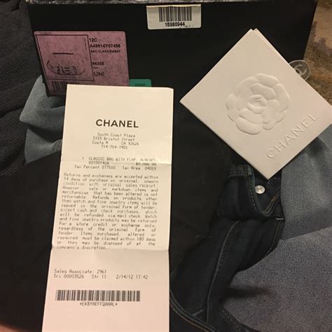 chanel handbag receipt from europe|Chanel copy handbags uk.